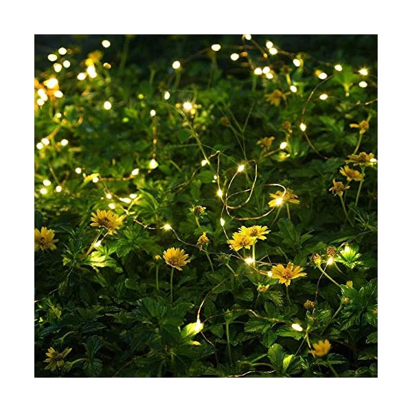 FELISHINE Lichterkette mit 20 LEDs, batteriebetrieben, silberfarbener Kupferdraht, Sternenlichterkette für Heimwerker… – Bild 6