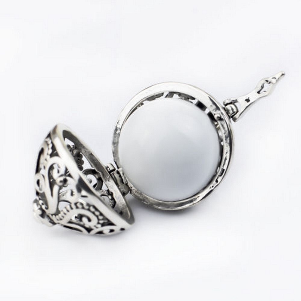 Pendentif Bijou Argent de Grossesse Bola Arabesque Blanche. Livraison rapide avec suivi.