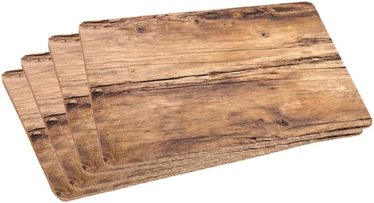 Oak Placemats Dinner Place Mat 44 x 28.5 cm Table Decoration Set of 6