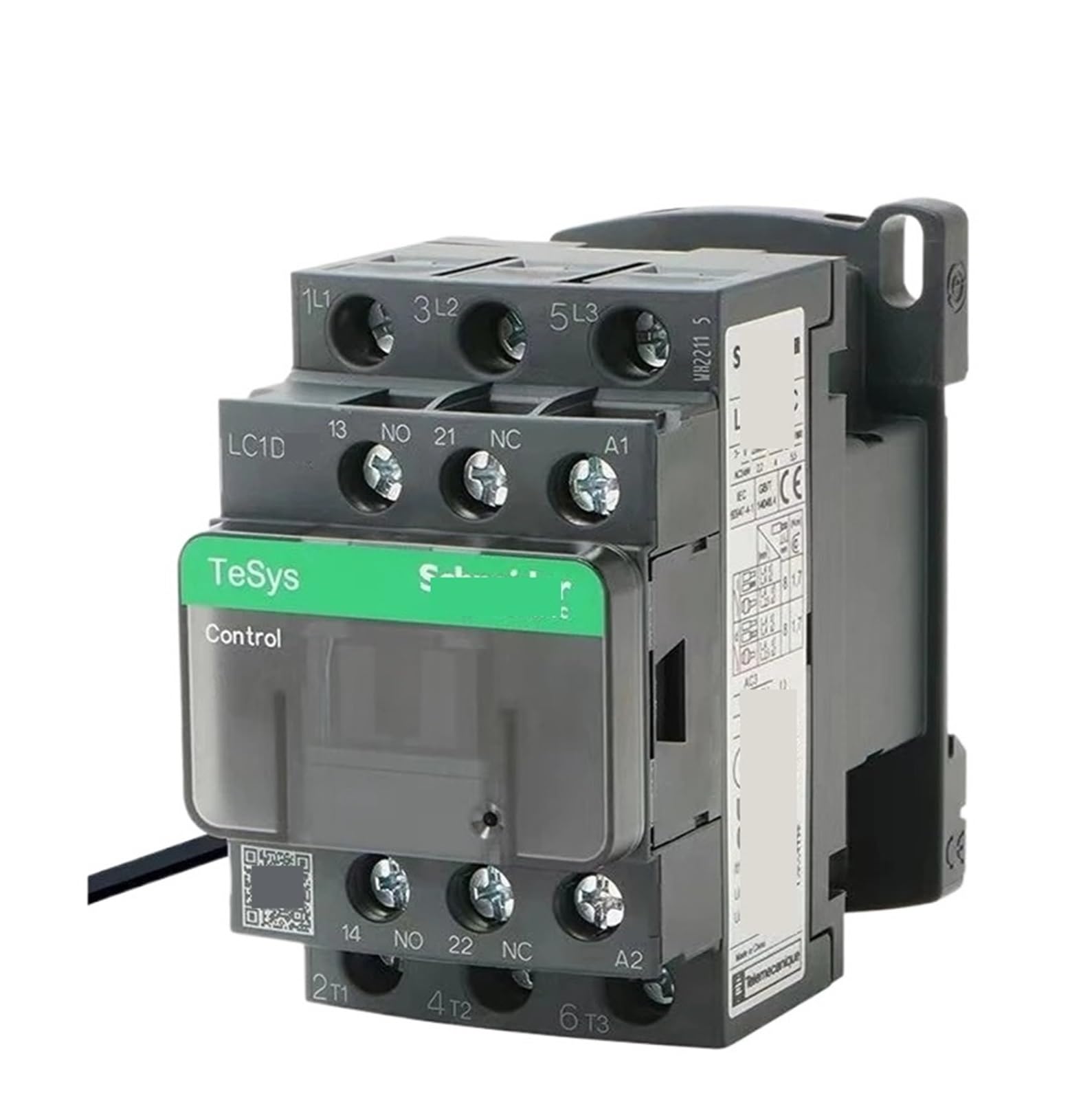 Contacteur CA LC1D09 triphasé 380V avec contacts auxiliaires 1NO 1NC