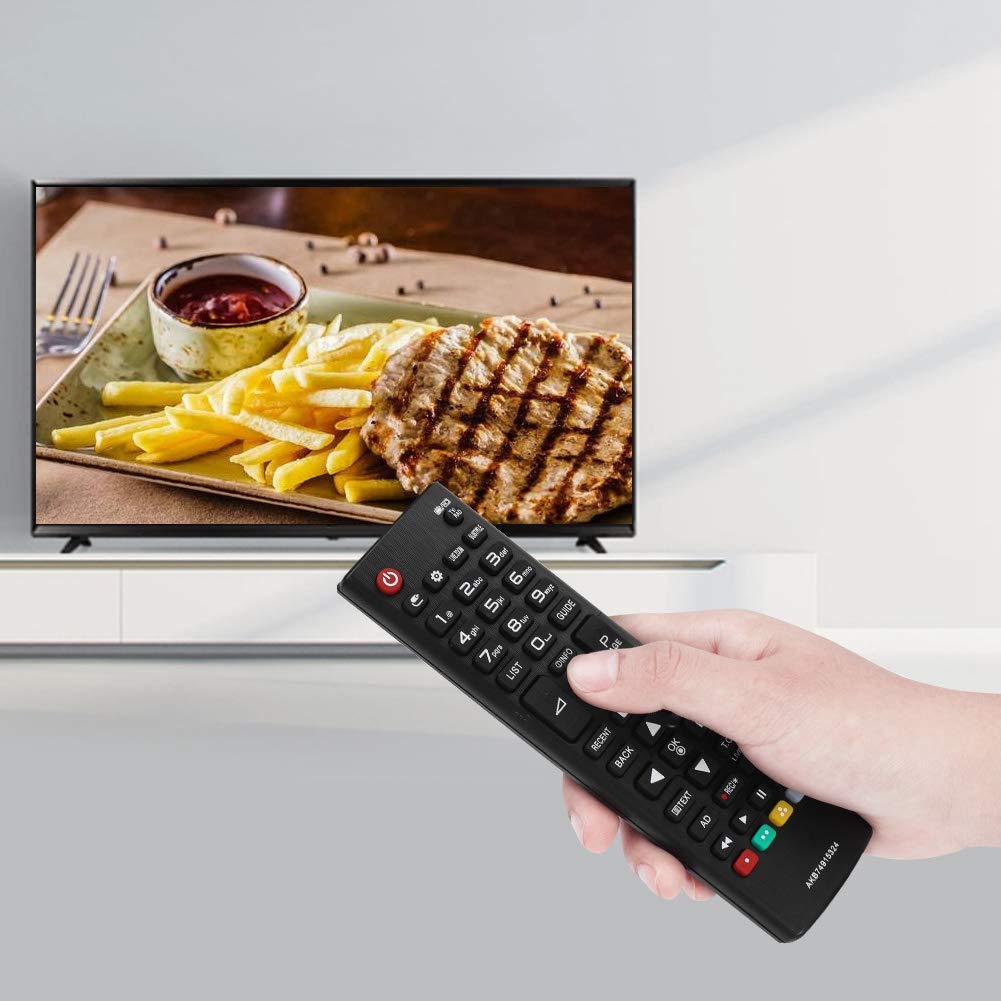 Pilot do telewizora VBESTLIFE, pilot uniwersalny o długości ponad 8 metrów, zamiennik pilota ABS 3D do telewizora LCD LED AKB74915324 z baterią.