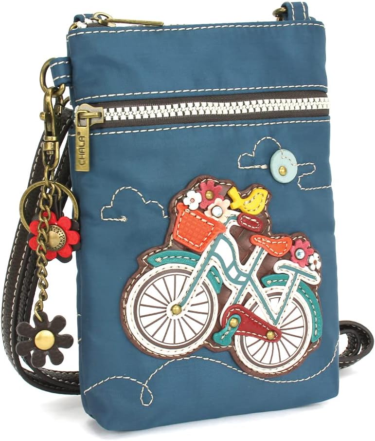 CHALA Crossbody RFID Cell Phone Purse - Women Nylon/Faux Leather Multicolor Handbag with Adjustable Strap Venture - Image 2