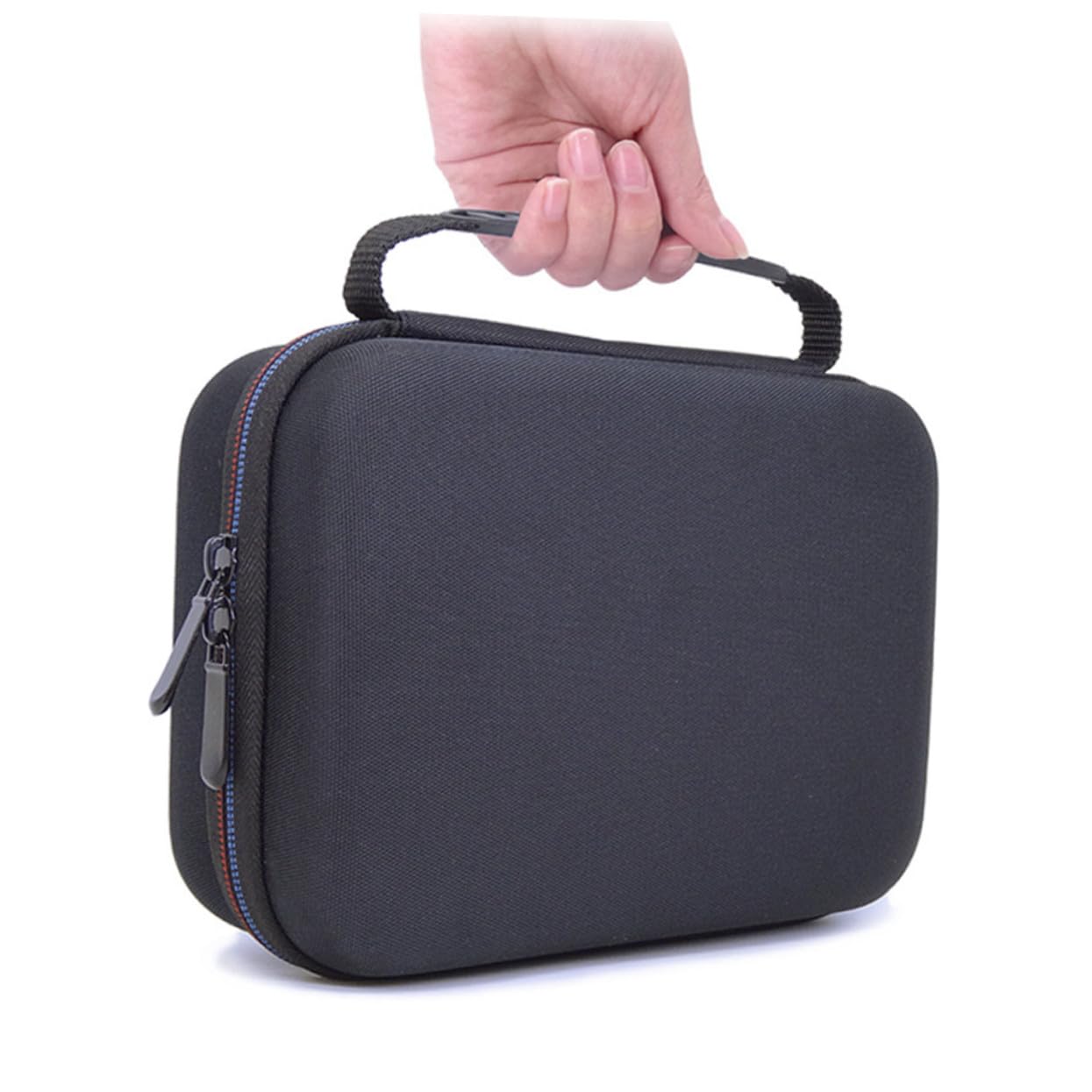 Custodia Organizer per Rasoio Elettrico in Eva Nera Portatile | Uso in Viaggio e Trasferte di Lavoro, Struttura Sottile, Formato Compatto per Contenere Accessori