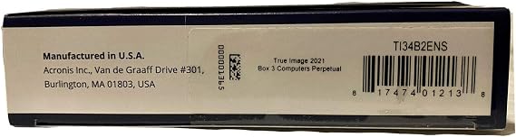 Acronis True Image 2021 PC/Mac Perpetual License Box Version (3-Users)