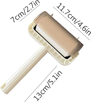 Strong Adhesion Plastic Lint Roller with Clear Cover Elegant Solid Color Roller Lint Remover Manual Lint Remover Quickly Removes Fur Portable