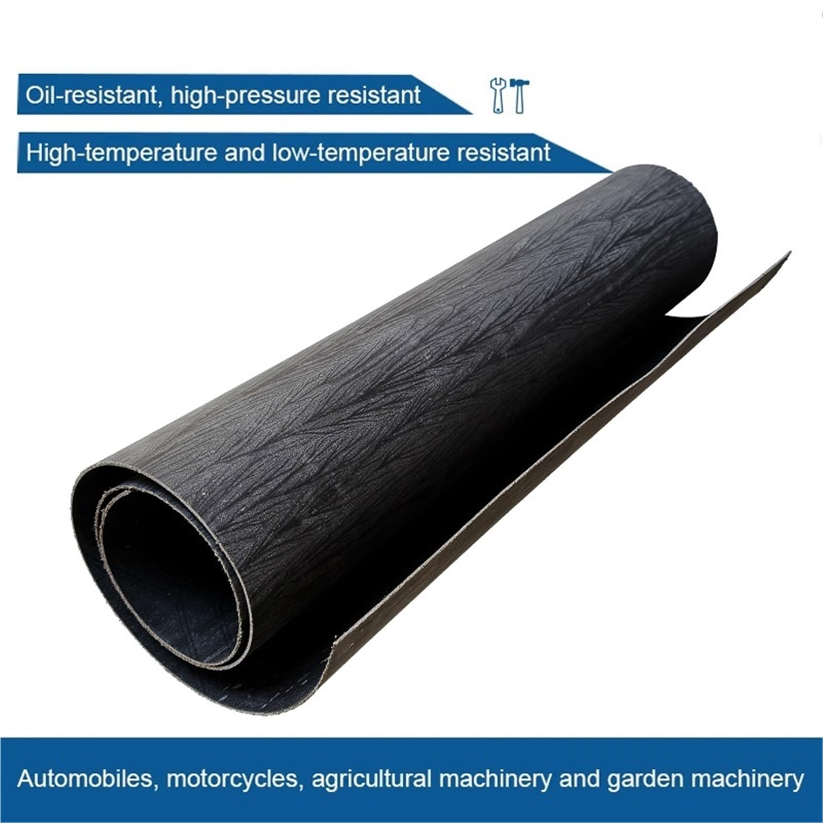 Pistone motore fascia Guarnizione in carta per cuscinetti anti-perdita di olio, 38 cm x 44, 1,0 mm, per motori agricoli, motocicli, dinamo, automobili, benzina