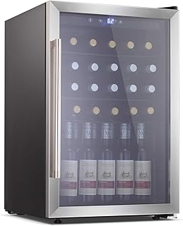 Antarctic Star Beverage Refrigerator Cooler-120 Can Mini Fridge Glass Door for Soda Beer or Wine – Glass Door Small Drink ...