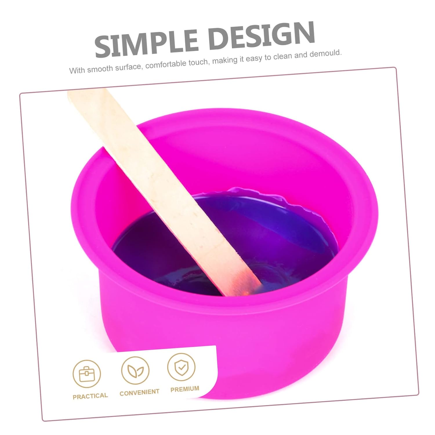 3pcs Silicone Wax Melting Pot Non-Stick Inner Bowl for Hair Removal Waxing Supply - and Easy to Clean Practical Wax Heater Accessory