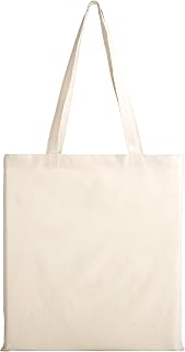 Unprinted Canvas Bag 38 x 42 cm, 220 g/m2 - Versatile, Durable Cotton Pouch as Handbag and Carry Bag