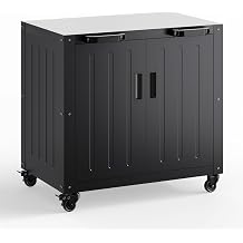 Outdoor Grill Cart with Storage Cabinet, Outdoor Cooking Table, Made Entirely of Stainless Steel, Grill Station for Kitchen Prep, Working Table, Lawn & Garden