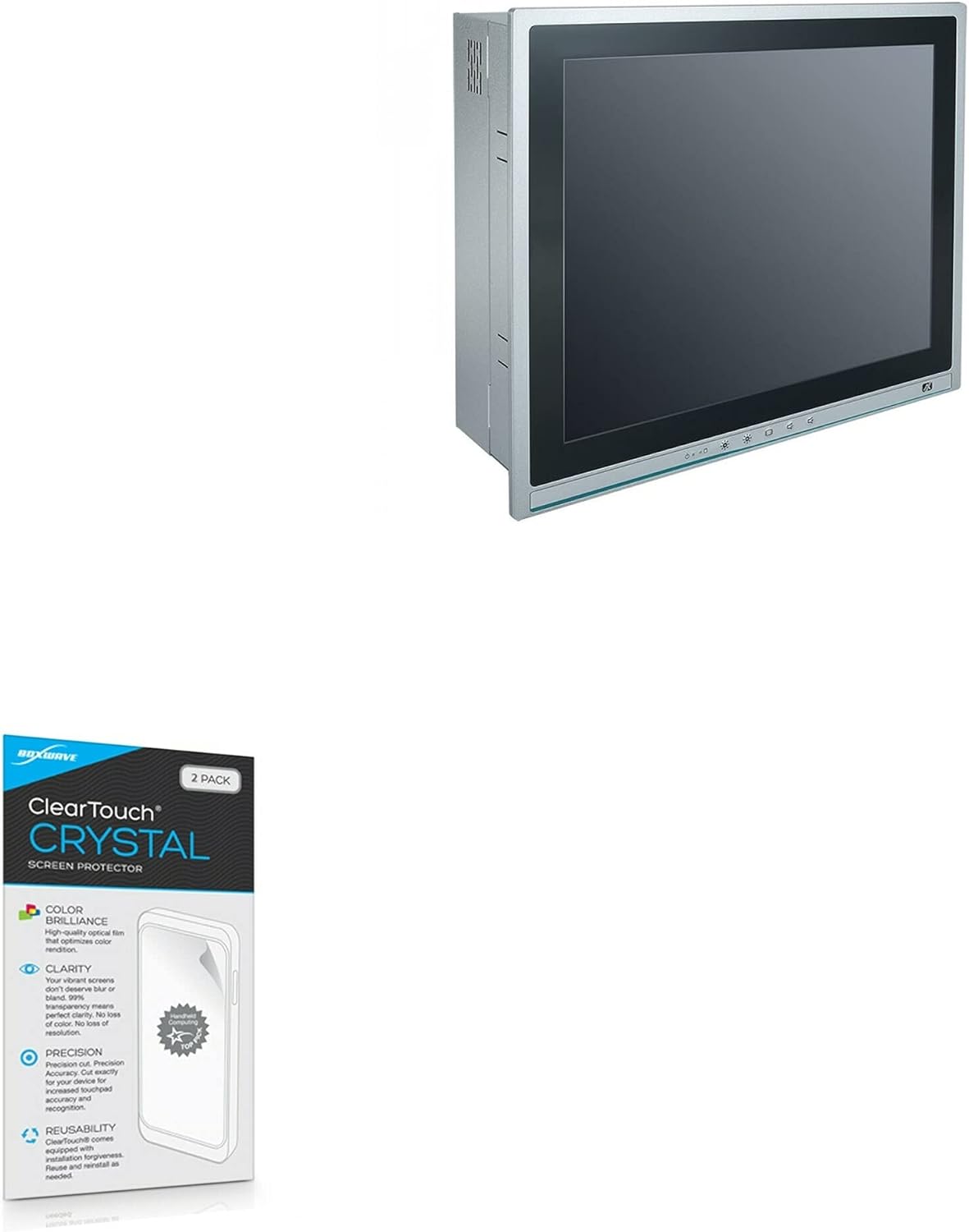 BoxWave Screen Protector Compatible with BSI Computer P1177E-500 - ClearTouch Crystal (2-Pack), HD Film Skin - Shields from Scratches