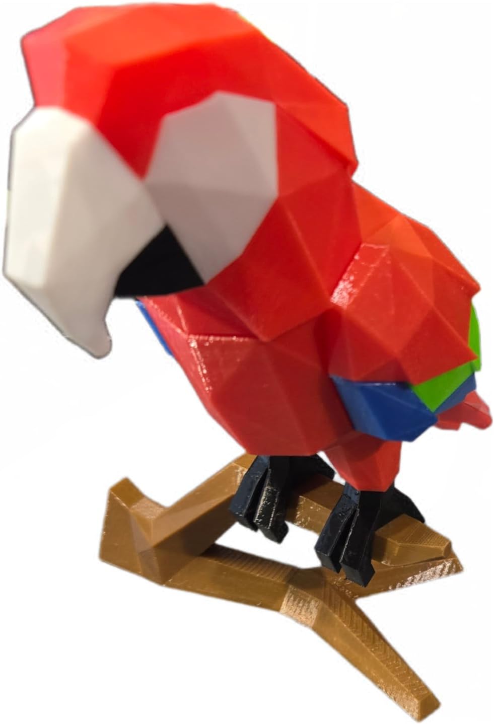 Zax Dezignz 3D Printed Magnetic XL Parrot Brain Teaser Puzzle, 22 Pieces, Hard Skill Level, Geometric Art Decor, Modern Style, No Instructions, Ages 16+