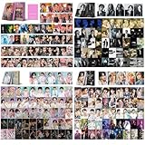 YiYiXiXi 4Pack/220Pcs Photocards Lomo Cards Greeting Card with Postcards Box for Collection(Red)