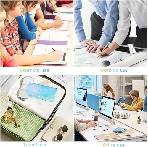 Vista 65 de iSuperb Estuche grande para lápices con 3 compartimentos, bolsa de lápices de gran capacidad para niños, adolescentes, niñas, niños, estudiantes