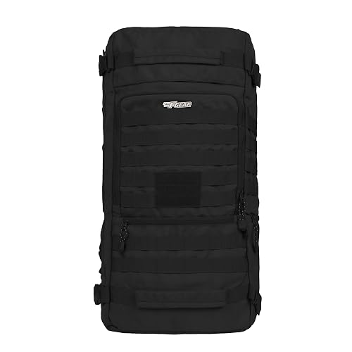 F Gear Garrison Blk 36L, Camping Travel Hiking Range Hunting Survival Army Laptop Tourist Outdoor Trekking Molle Rucksack Backpack|Sternum strap & hip belt |Carry as Satchel|Backpack or