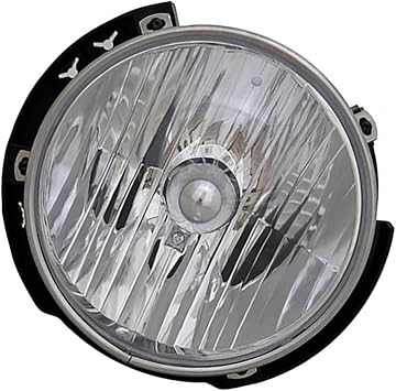 Right 1 x Headlight Assembly,Car Headlight fits Jeep Wrangler JK 2007 2008 2009 2010 2011 2012 2013 2014 2015 2016 2017 2018 Replacement 55078148AD