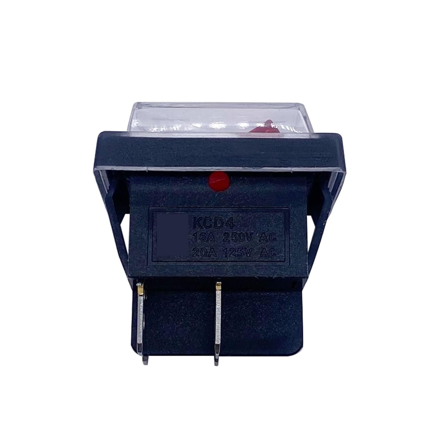 220V 16A ON/Off Red Rocker Machines Push Button Switches1Pcs