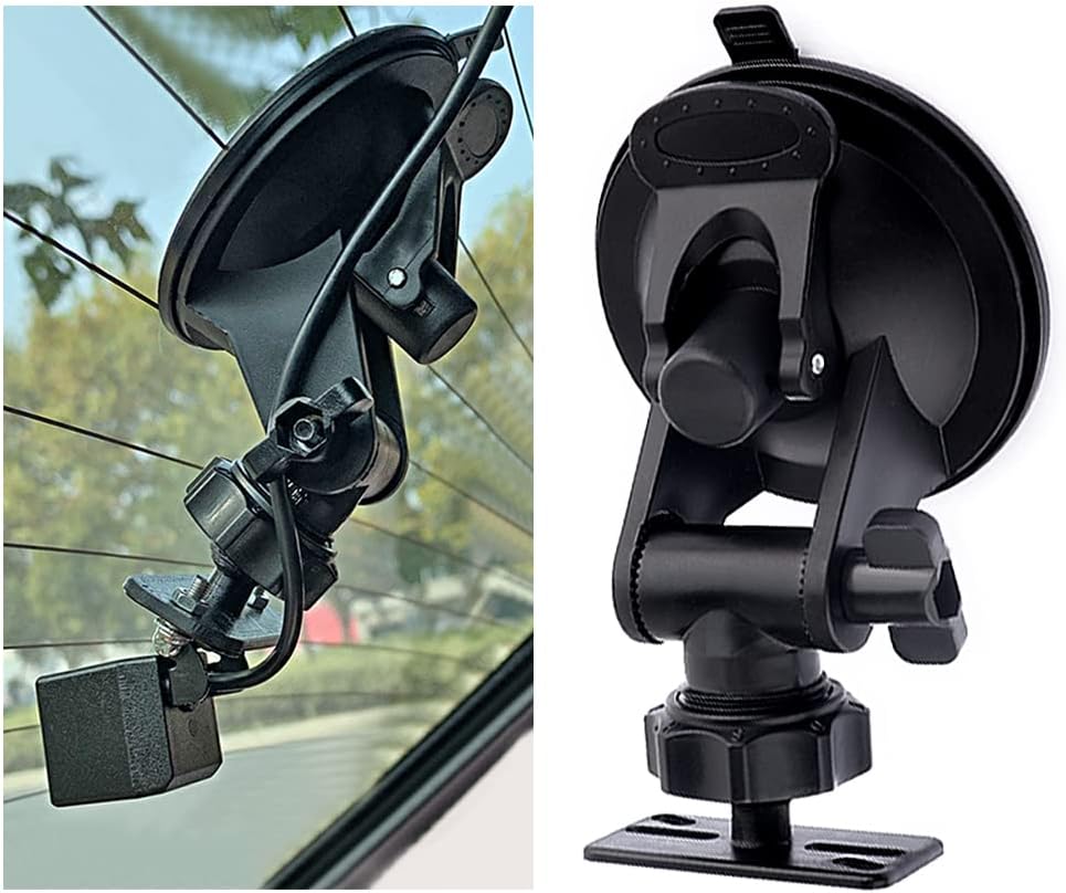 IHOTDER - 360° rotating dash cam mount for most dash cameras and rear view cameras, fits for cars, trucks, SUV, RV, vans, mini,