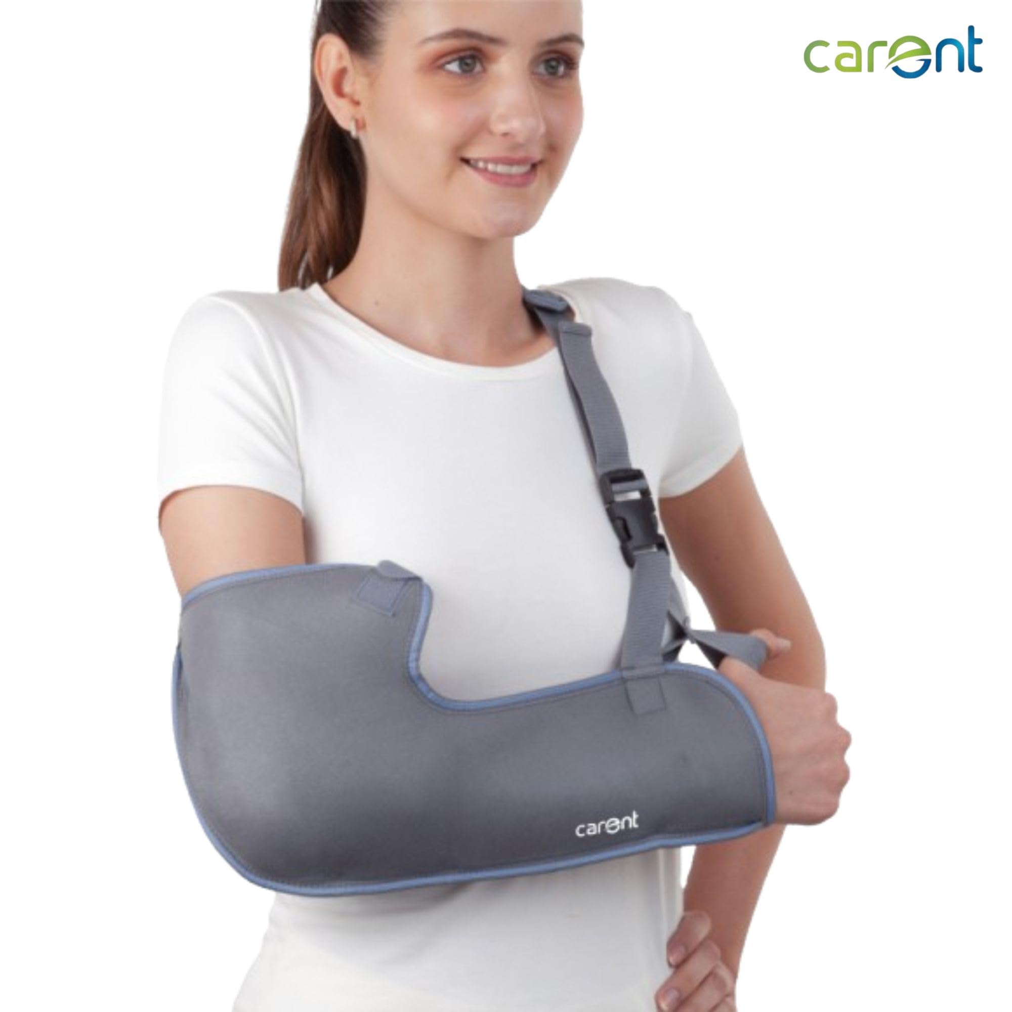 Carent Tropical Arm Sling Pouch β Comfortable Shoulder Immobilizer Support for Arm Injury Fracture Sprain and Post Surgery Care (S)
