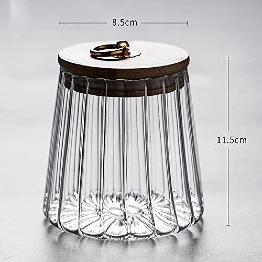 Barattoli per La Conservazione degli Alimenti in Vetro Borosilicato con Coperchio Ermetico per La Conservazione degli Alimenti - Cereali, caffè, Zucchero, Snack-Style 3