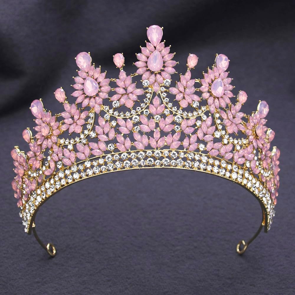 Crowns and Tiaras Jewelry Set for Women.Wedding Crown and Necklace Earrings Birthday Party Pageant Bridal Jewelry Sets Costume Tiara Accessories - Image 6