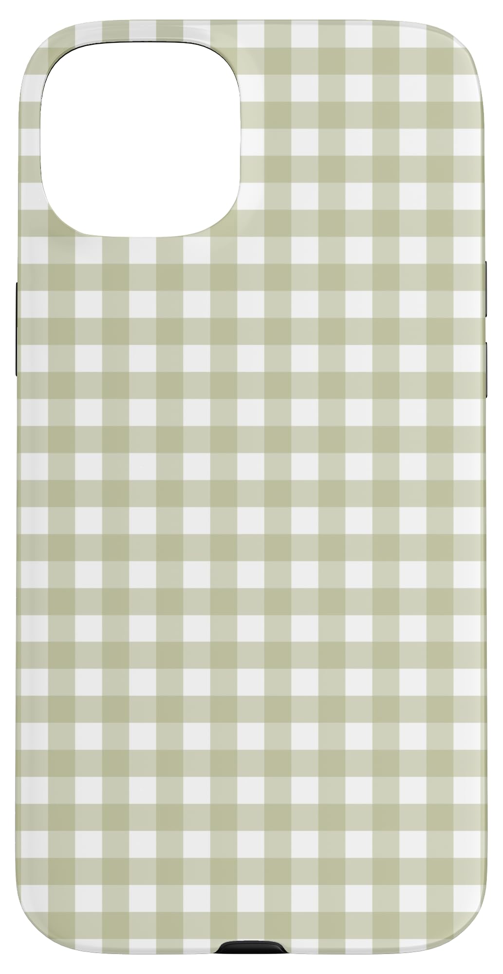 GREEN GINGHAM AESTHETIC Case for iPhone 15 Plus