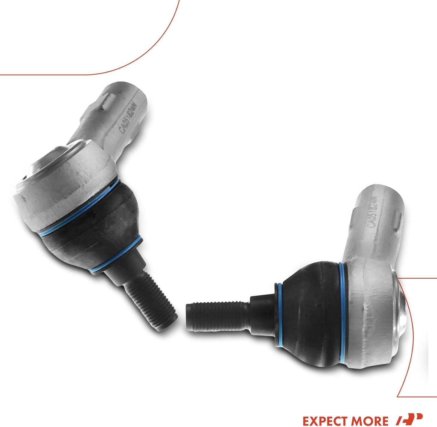 A-Premium 2 x Front Outer Tie Rod Ends, Compatible with Audi Q7 2007-2015, Porsche Cayenne 2003-2016, Volkswagen Touareg 2004-2017