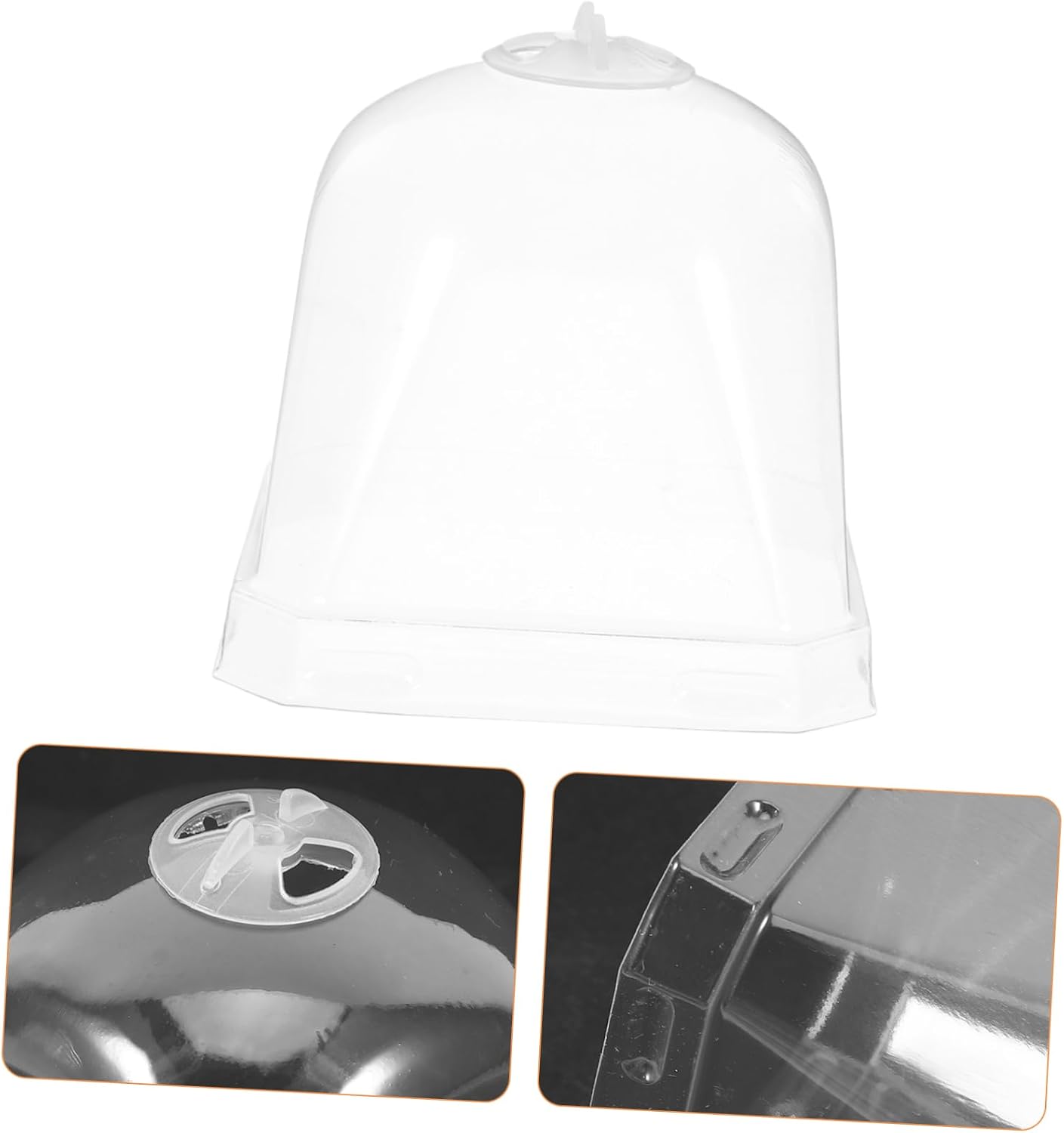Toddmomy 10Pcs Transparent Greenhouse Dome Plant Cloche Covers