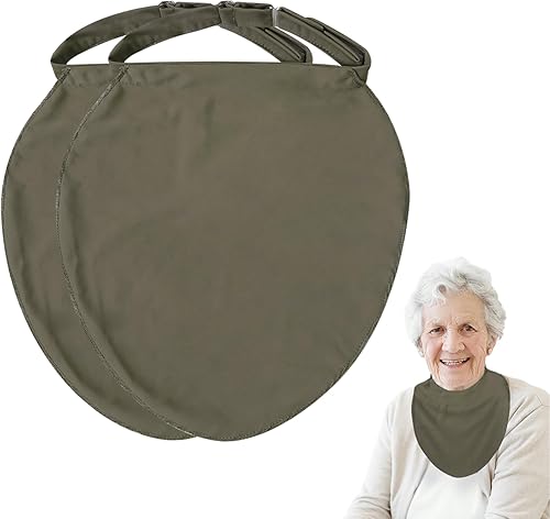 Cubierta de traqueotomía - Protector de estoma de cuello suave para cuidado poscirugía - 5 colores - Correas ajustables