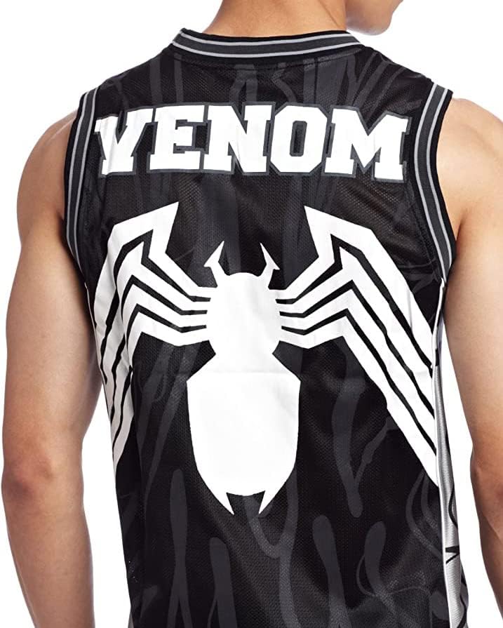 Miniatura 4 de Marvel Comics Venom Symbiote Alien Spider-Man - Camiseta de baloncesto para hombre
