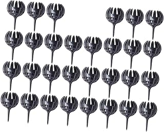 UKCOCO 30 cajas de plástico para fertilizantes de plástico, color negro, fertilizante para plantas, cajas de fertilizantes en forma de garra, macetas, cajas de fertilizantes