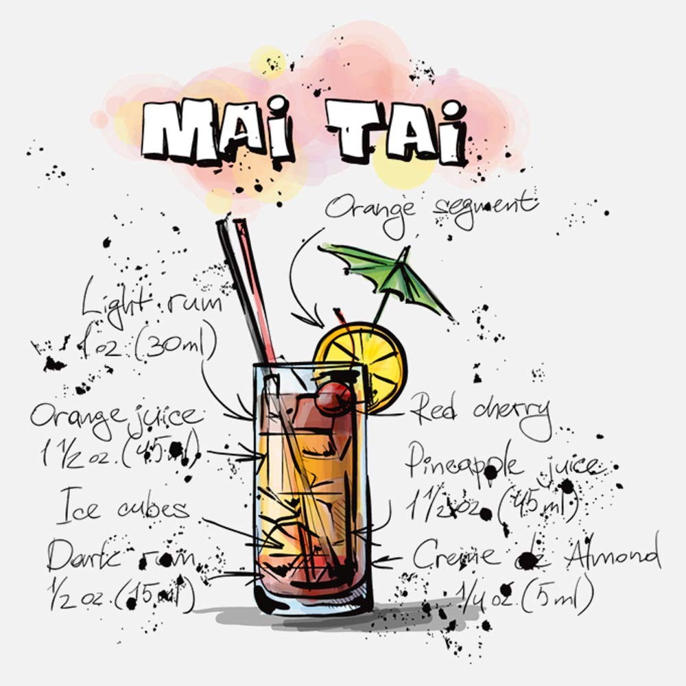 International Graphics - Finished Picture - Vincent, Oriol - ''Mai Tai''- 30 x 30 cm - Direct printing on acrylic glass