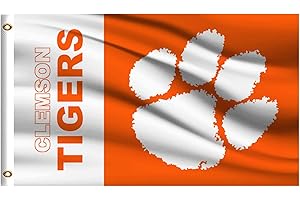 Clemson Tigers Outdoor 3x5 Banner Flag for In-House, Outdoor, and Sporting Events