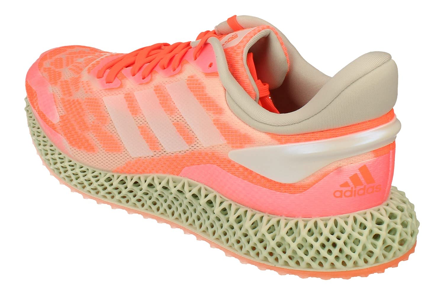 adidas 4D Run 1.0 Mens Running Trainers (UK 8 US 8.5 EU 42, Pink Green FW6838)