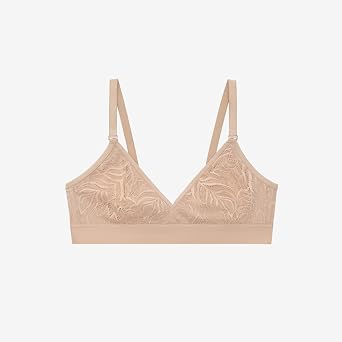 Thirdlove Feather Lace Bralette for Women, Wireless, Adjustable Straps, Convertible X-Back, Removable Cups, Back Closure