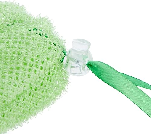 Miniatura 6 de Juvale Bolsa de jabón de malla para barra, bolsa de jabón de malla exfoliante, soporte flexible con cordón, funda de viaje portátil, 4 unidades, 3.5