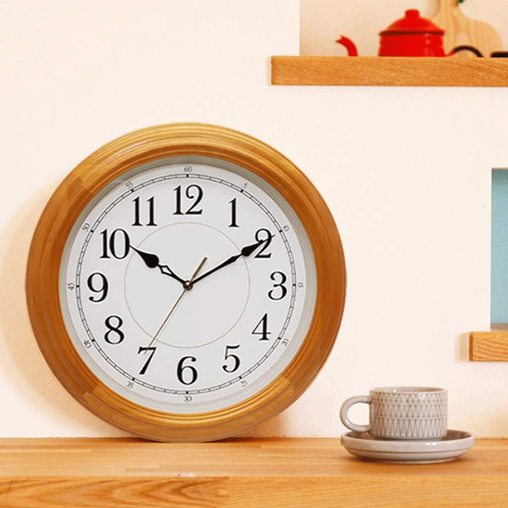 Amazon.co.jp: Large Wall Clock Wall Clock Solid Wood Home Living
