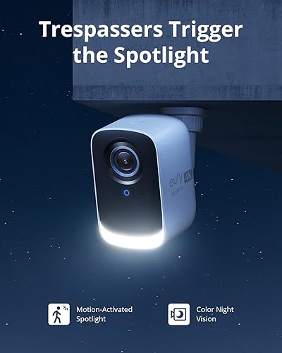 Miniatura 6 de eufy Security eufyCam 3C Kit de 2 cámaras S330 Floodlight Cam 2 Pro, cámara de seguridad inalámbrica para exteriores, cámara 4K, almacenamiento