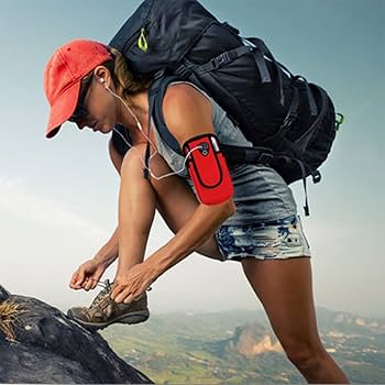 最終値下げ!アームバンド ポーチ ウォーキング イヤホン穴付き 調節可能軽量 Amazon | 電話アームバンドアームポーチ MCZTO ランニングアーム