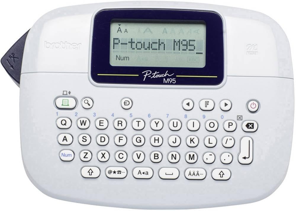 BROTHERPT-M95 Label Maker for 9 and 12 mm Wide M Tape 7.5 mm/sec Print Speed PTM95ZG1