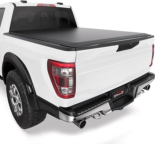 Miniatura 1 de Cubierta enrollable suave para caja de camioneta para Ford F-250 F-350 F-450 Super Duty 1999-2016 de 6.8 pies, color negro
