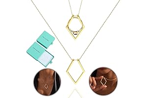 Unique Ring Holder Necklace in Shimmering Gold