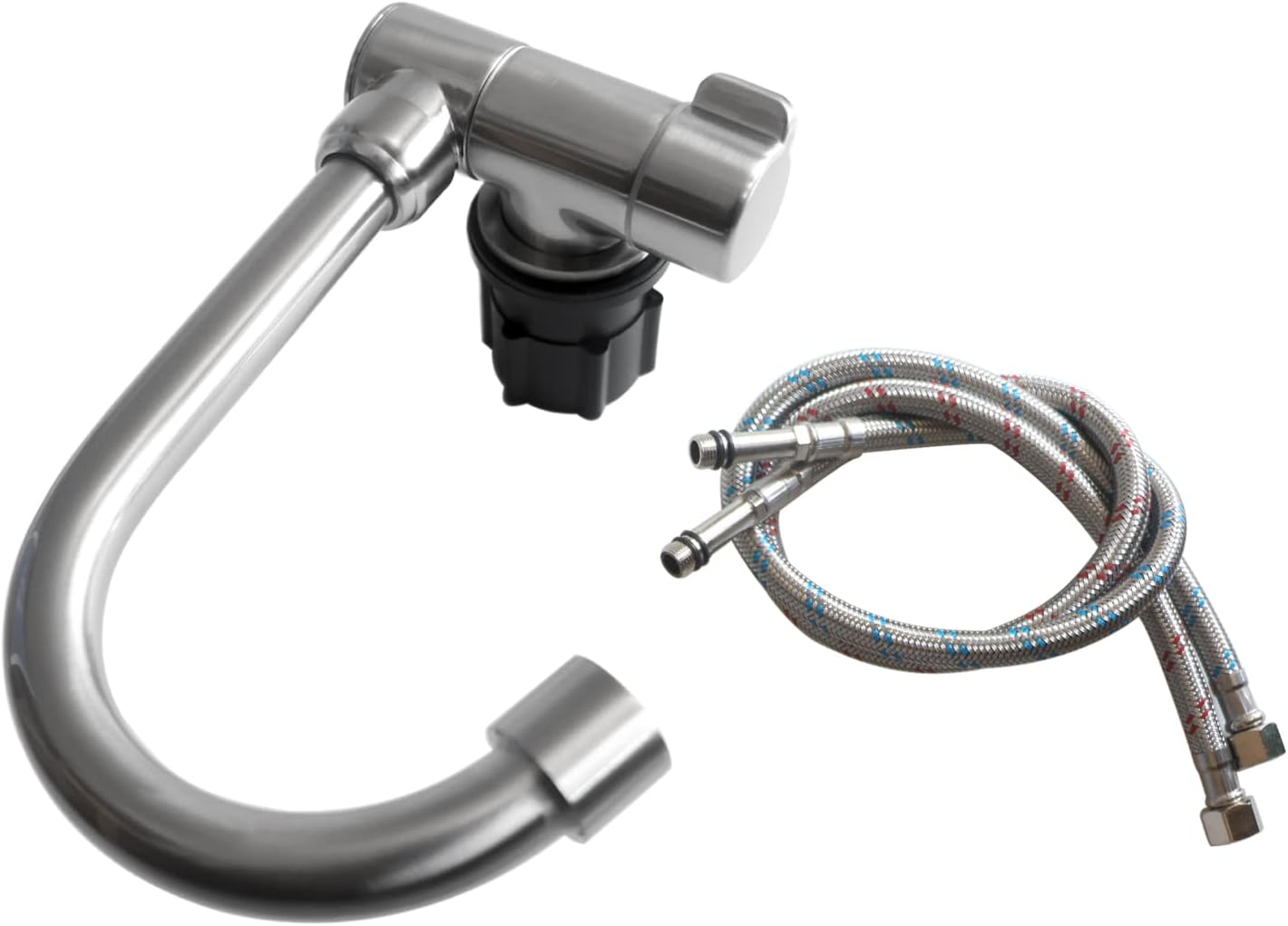 Compact Folding Faucet for RV Caravan Camper, Kitchen Solid Matel 360