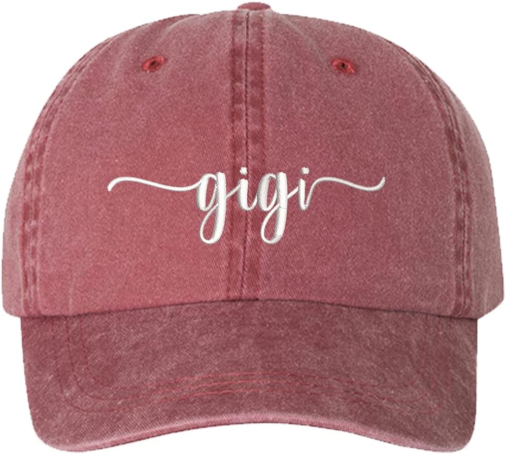Gigi Washed Embroidered Baseball Hat