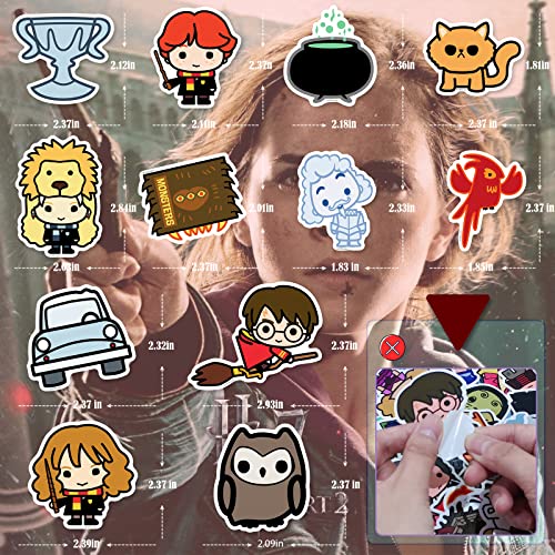 100 Pcs Ha_Rry James_Po_Tter Stickers Cool Stickers For Water Bottle, Cute Vinyl Waterproof Sticker For Laptop Skateboard, Laptops, Computers, Mug, Notebook, Aesthetic Stickers For Kids, Teens, Adults #TOP2