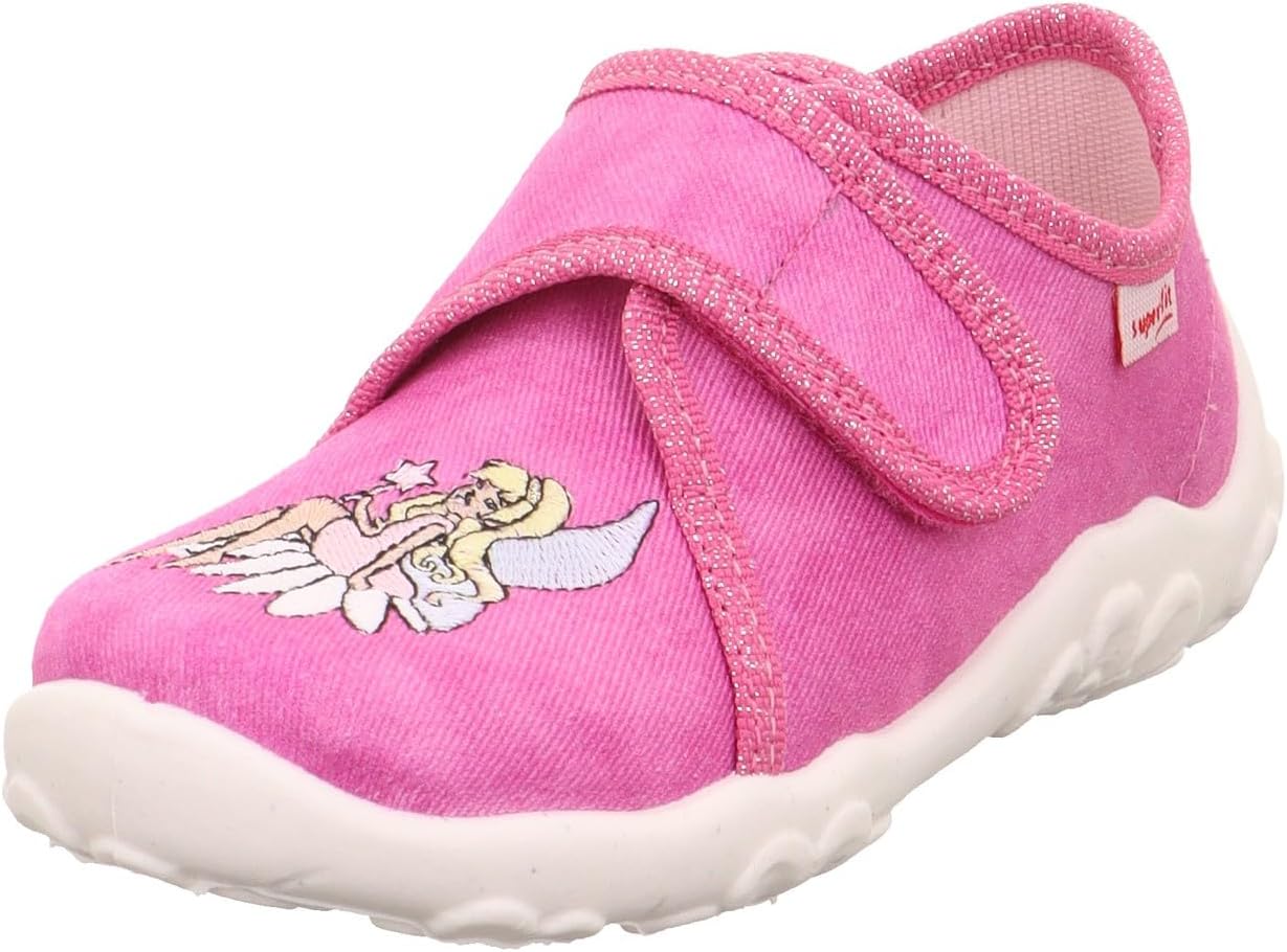 Chaussons Superfit Bonny Pour Fille - Fermeture Velcro, Semelle Non Marquante, Largeur WMS M IV