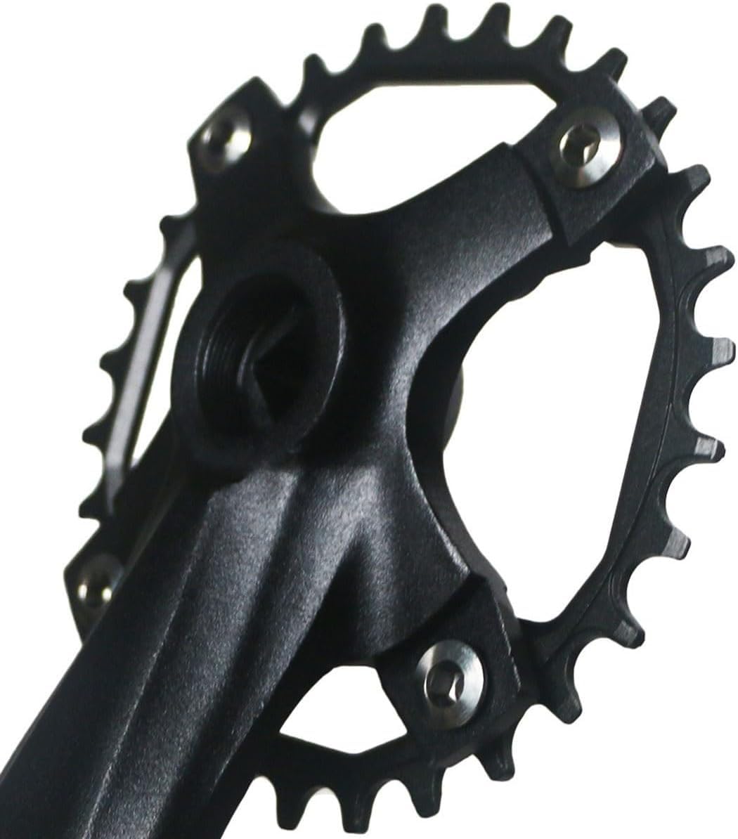 Guarnitura A velocità Singola di Ricambio da 152/165/170 Mm (pedivelle, Disco A Dente Singolo) Il Set di Pedivelle È 30/32/34/36/38/40T for Bicicletta Pieghevole da Città