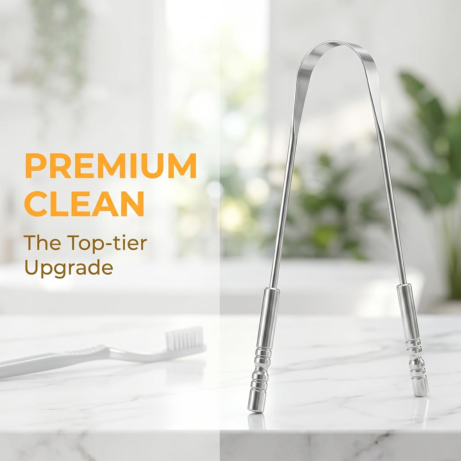 Tongue Cleaner Tool for Adults, Stainless Steel Scraper for Fresh Breath, Durable and Easy to Use