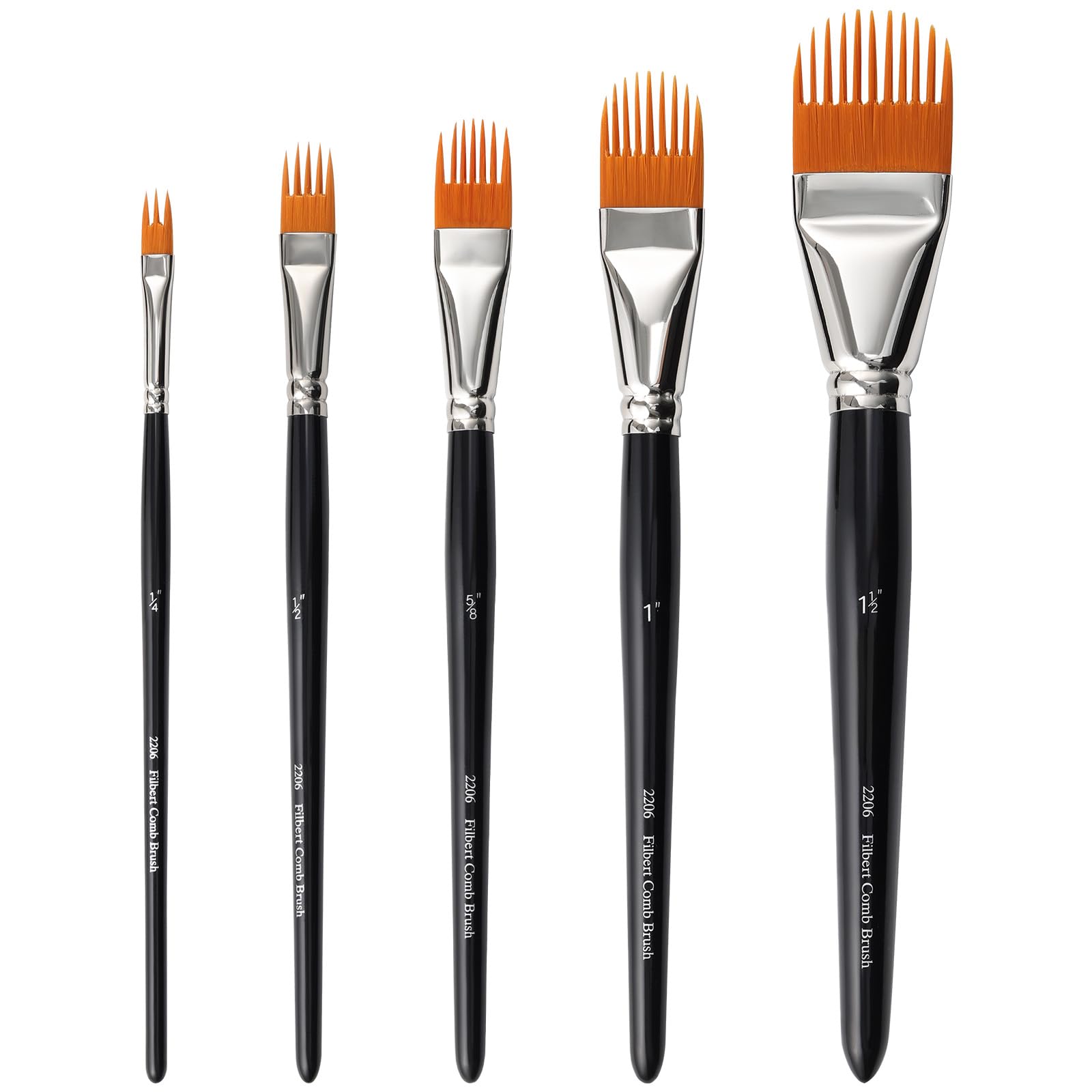 KIKIGOAL 5PCS Rake & Comb Texture Brushes for Acrylic โ image 1
