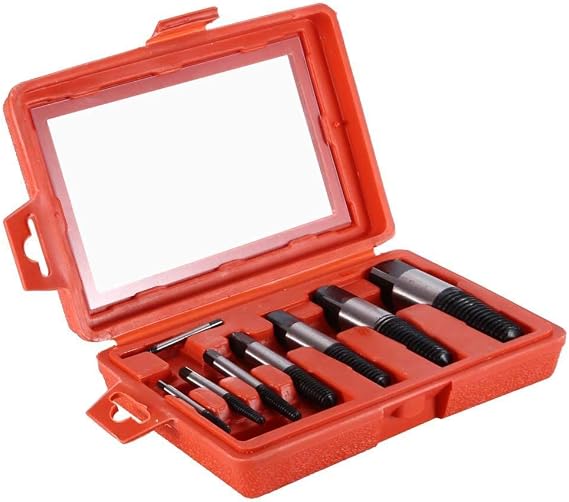 8 pcs Broken Water Pipe Screw Extractor, Damaged Bolt Remover Set Valve Broken Wire Maintenance Tool